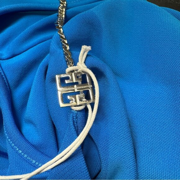 NWT GIVENCHY Draped Sleeveless Top in blue Size 36 - Picture 7 of 13